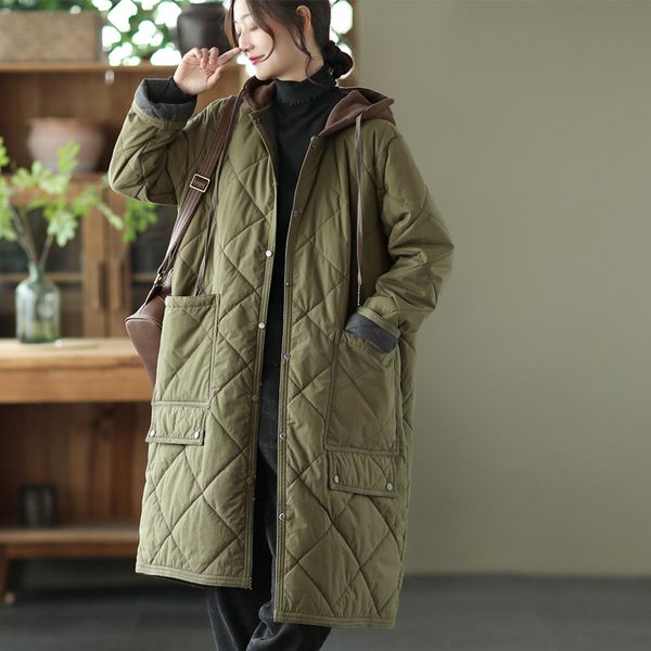 women's down parkas 2023 fashion winter jackets hooded quilted thickened coats clothing large size long cotton jp319 230111, Black
women's down parkas 2023 fashion winter jackets hooded quilted thickened coats clothing large size long cotton jp319 230111, Black