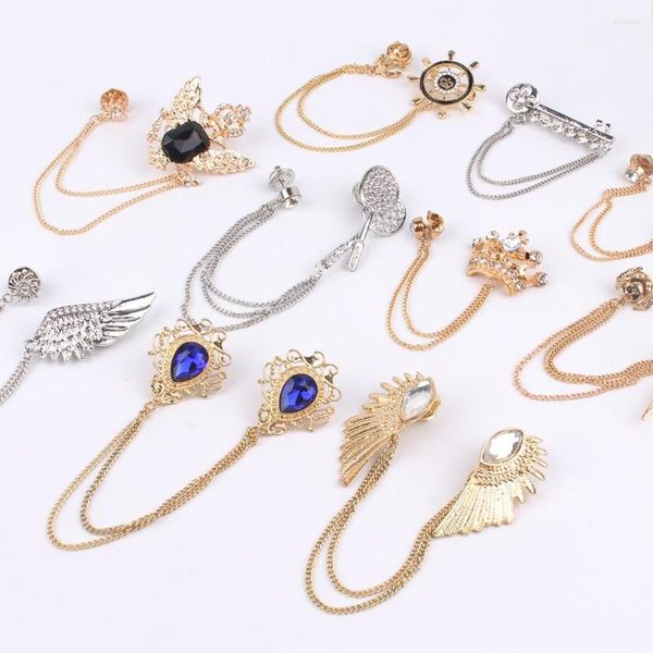 brooches fashion gold tie clip for men classic meter copper bar golden collar pin crystal business suit pins, Gray
brooches fashion gold tie clip for men classic meter copper bar golden collar pin crystal business suit pins, Gray