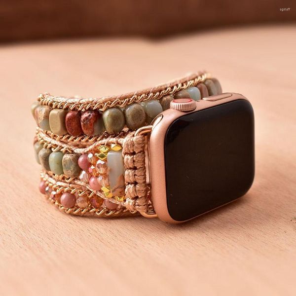 watch bands natural stone strap for apple 38 40 44 45mm boho 3x wrap vegan rope wristband bracelet accessories dropship, Black;brown
watch bands natural stone strap for apple 38 40 44 45mm boho 3x wrap vegan rope wristband bracelet accessories dropship, Black;brown