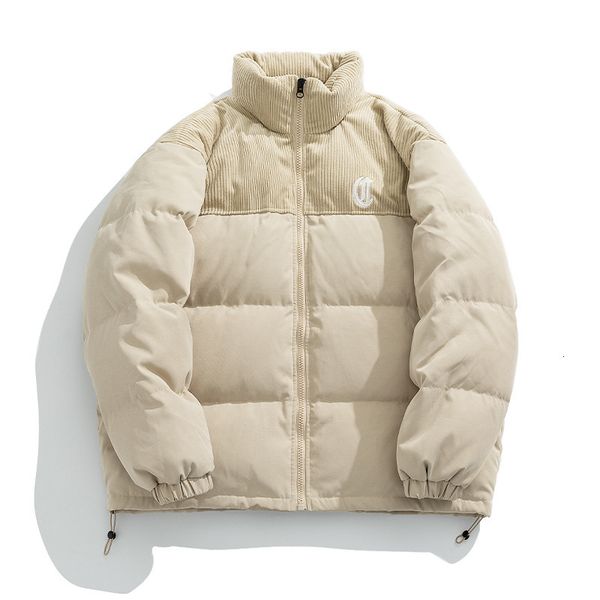 men's jackets winter warm corduroy stitching cotton padded jacket embroidery thickened bread clothing brand stand collar coat men and w, Black;brown
men's jackets winter warm corduroy stitching cotton padded jacket embroidery thickened bread clothing brand stand collar coat men and w, Black;brown