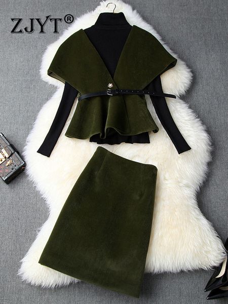 women's knits tees zjyt runway fashion winter velour dress suit women elegant pullover sweater vest skirt set 3 piece clothing party vi, White
women's knits tees zjyt runway fashion winter velour dress suit women elegant pullover sweater vest skirt set 3 piece clothing party vi, White