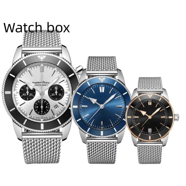 brietling luxury multifunctional superocean heritage watch 44 mm b20 steel belt automatic mechanical quartz movement full working men wrist, Slivery;brown
brietling luxury multifunctional superocean heritage watch 44 mm b20 steel belt automatic mechanical quartz movement full working men wrist, Slivery;brown