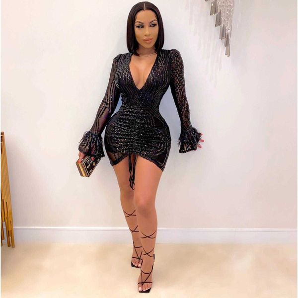 8785 v neck dress ostrich feather lantern sleeve nightclub sequins party a, Black;gray
8785 v neck dress ostrich feather lantern sleeve nightclub sequins party a, Black;gray
