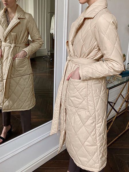 women's down parkas long straight winter coat with rhombus pattern casual sashe parkas deep pockets tailored collar stylish outerwear 2, Black
women's down parkas long straight winter coat with rhombus pattern casual sashe parkas deep pockets tailored collar stylish outerwear 2, Black