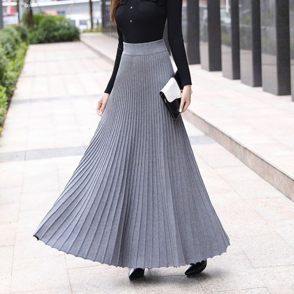 skirts setg women's autumn draped rib pleated long knitted elegant winter wool blend aline knit elastic waist 230111, Black
skirts setg women's autumn draped rib pleated long knitted elegant winter wool blend aline knit elastic waist 230111, Black