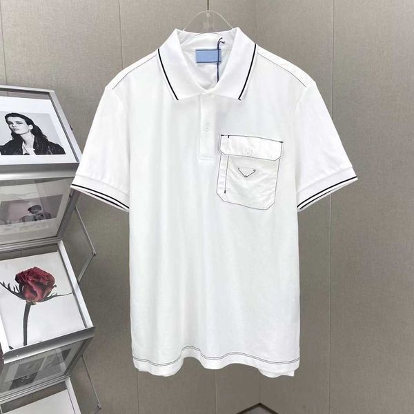 brand casual men's t-shirts 2022 summer new p family pocket polo men and women's casual loose and versatile plus size, White;black
brand casual men's t-shirts 2022 summer new p family pocket polo men and women's casual loose and versatile plus size, White;black