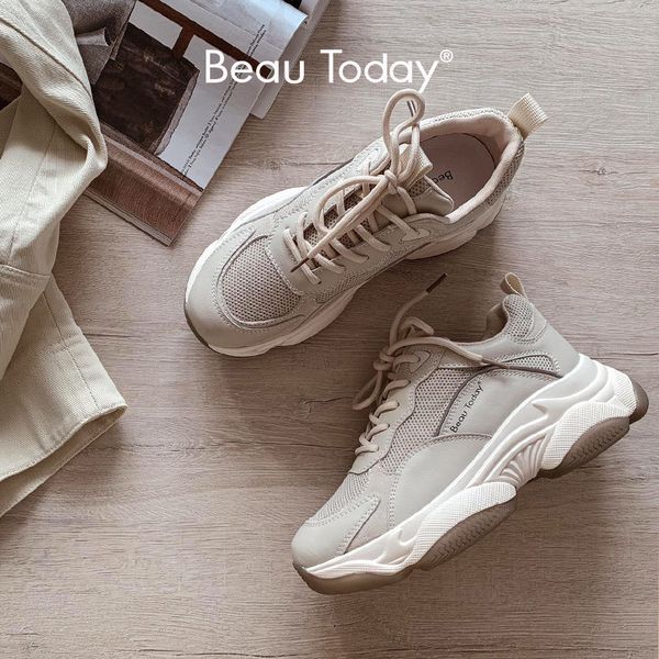 dress shoes beautoday chunky sneakers women mesh leather platform mixed colors lace-up lady trendy trainers thick sole handmade 29401 230111, Black
dress shoes beautoday chunky sneakers women mesh leather platform mixed colors lace-up lady trendy trainers thick sole handmade 29401 230111, Black