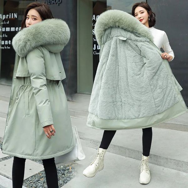 women's down parkas winter jacket women warm casual clothes long jackets hooded female fur lining thick mujer coat 230110, Black
women's down parkas winter jacket women warm casual clothes long jackets hooded female fur lining thick mujer coat 230110, Black