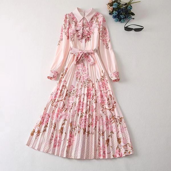 casual dresses european and american women's wear for winter 2022 long-sleeved lapel pink print with peplum edge fashion pleated dress, Black;gray
casual dresses european and american women's wear for winter 2022 long-sleeved lapel pink print with peplum edge fashion pleated dress, Black;gray