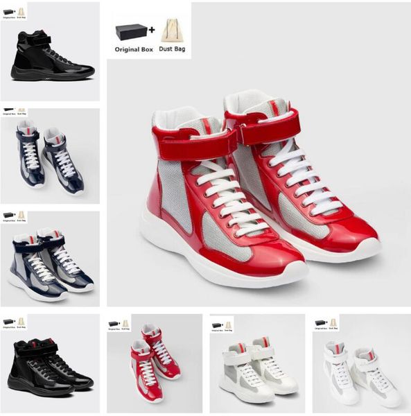 casual shoes wholesale -- america cup sports men high-sneakers patent calf leather mesh nylon walking light rubber sole famous trainers shoe, Black
casual shoes wholesale -- america cup sports men high-sneakers patent calf leather mesh nylon walking light rubber sole famous trainers shoe, Black