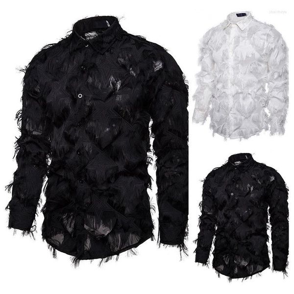 casual shirts fashion long sleeve euro-size lapel handmade three-dimensional 3d feather fabric party wear men, White;black
casual shirts fashion long sleeve euro-size lapel handmade three-dimensional 3d feather fabric party wear men, White;black