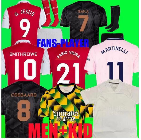 22 23 g.jesus soccer jerseys whiteout saka fans player thomas martinelli tierney 2022 2023 football shirt men kids kit odegaard vieira nketi, Black;yellow
22 23 g.jesus soccer jerseys whiteout saka fans player thomas martinelli tierney 2022 2023 football shirt men kids kit odegaard vieira nketi, Black;yellow