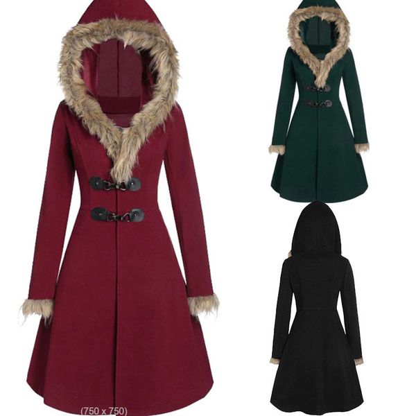 women's knits tees fur collar autumn coat solid color slim waist woolen vintage hooded jacket dress leather buckle wine vestido 230111, White
women's knits tees fur collar autumn coat solid color slim waist woolen vintage hooded jacket dress leather buckle wine vestido 230111, White