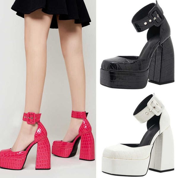dress shoes sandals 2022 summer new women's roman thick soled sandals square head buckle special-shaped high heels rose red banquet san, Black
dress shoes sandals 2022 summer new women's roman thick soled sandals square head buckle special-shaped high heels rose red banquet san, Black