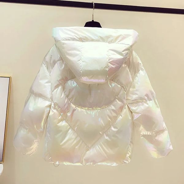 women's down parkas cotton jacket winter coat thick fashion padded short hooded ins bread clothing pleated bright white parka 230111, Black
women's down parkas cotton jacket winter coat thick fashion padded short hooded ins bread clothing pleated bright white parka 230111, Black