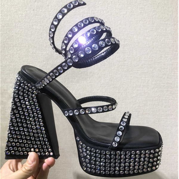 dress shoes sandals new rhinestone sandals special-shaped thick bottom winding shiny full drill square head banquet wedding sandals red 35-4, Black
dress shoes sandals new rhinestone sandals special-shaped thick bottom winding shiny full drill square head banquet wedding sandals red 35-4, Black