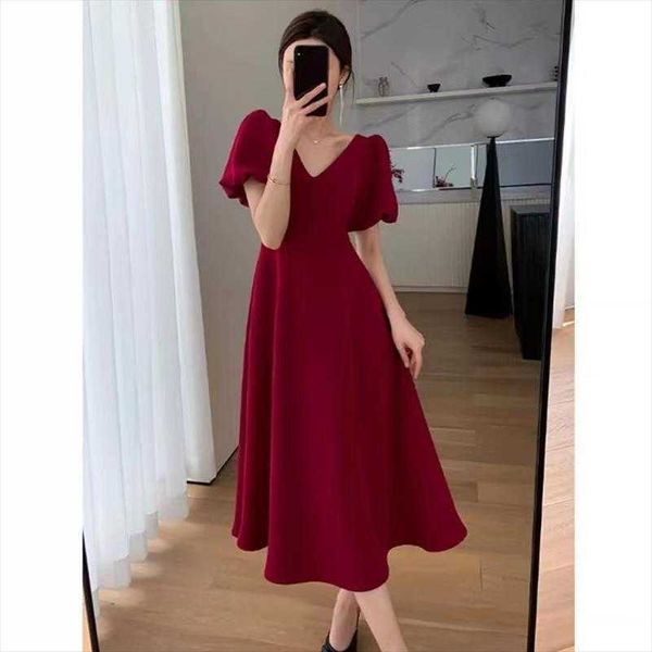 large size fat casual dresses sister french style v neck hepburn wine red skirt, Black;gray
large size fat casual dresses sister french style v neck hepburn wine red skirt, Black;gray