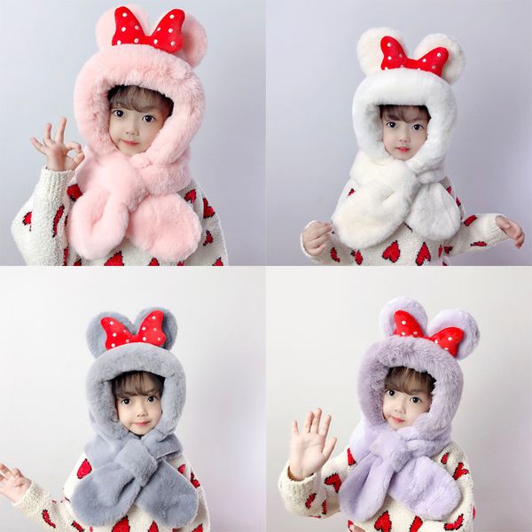 caps hats 1-8 years winter warm hat scarf baby girl boys hat plush hooded scarf cartoon cute bow-knot children hat gorro de bebe 230111, Yellow
caps hats 1-8 years winter warm hat scarf baby girl boys hat plush hooded scarf cartoon cute bow-knot children hat gorro de bebe 230111, Yellow