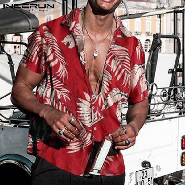 men's casual shirts summer hawaiian red tropical floral men shirt short sleeve cotton button chemise loose vacation beach 230111, White;black
men's casual shirts summer hawaiian red tropical floral men shirt short sleeve cotton button chemise loose vacation beach 230111, White;black