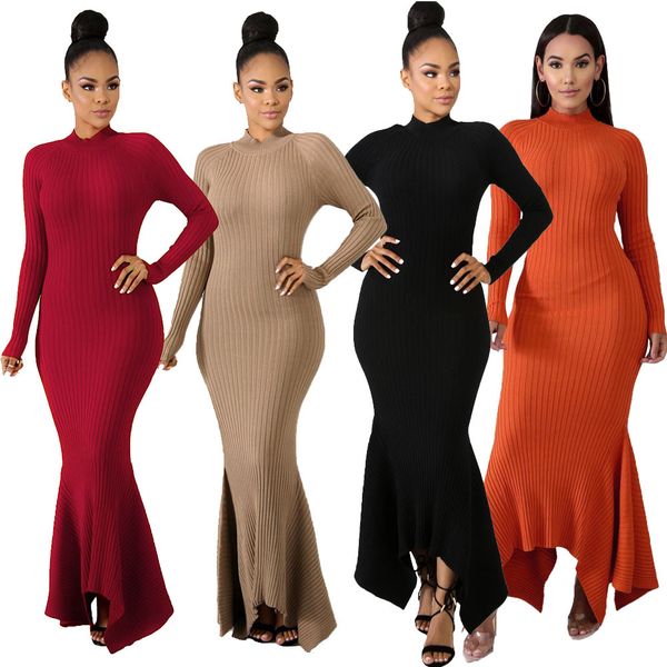 fall winter kniited rib dresses for women long sleeve bodycon dress solid maxi dress autumn clothes skinny ribbed dress club party wear bulk, Black;gray
fall winter kniited rib dresses for women long sleeve bodycon dress solid maxi dress autumn clothes skinny ribbed dress club party wear bulk, Black;gray