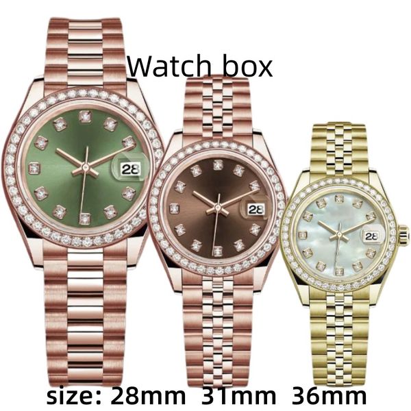 wristwatch for women designer diamond watches men automatic machinery date size 36mm 31mm 28mm sapphire glass waterproof montres pour dames, Slivery;brown
wristwatch for women designer diamond watches men automatic machinery date size 36mm 31mm 28mm sapphire glass waterproof montres pour dames, Slivery;brown