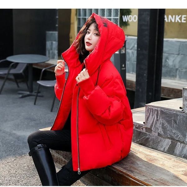 women's down parkas korean style winter jacket women stand collar solid black white female hood coat loose oversized womens short parka
women's down parkas korean style winter jacket women stand collar solid black white female hood coat loose oversized womens short parka