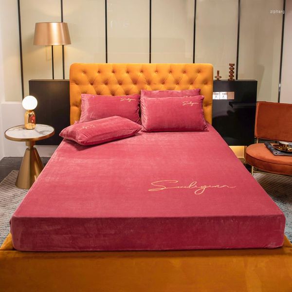 sheets velvet fitted sheet fleece soft bed elastic mattress cover solid color 1pc winter warm bedlinen queen size 180x200cm
sheets velvet fitted sheet fleece soft bed elastic mattress cover solid color 1pc winter warm bedlinen queen size 180x200cm