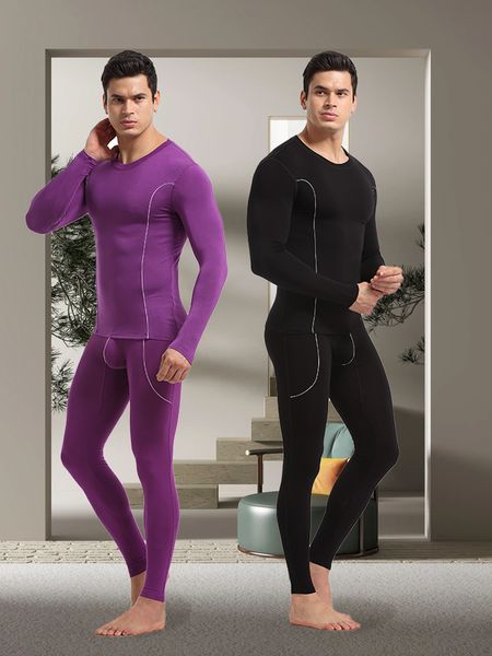 men's sleepwear thermal underwear sets for winter thermo long johns clothes thick clothing solid drop 230111, Black;brown
men's sleepwear thermal underwear sets for winter thermo long johns clothes thick clothing solid drop 230111, Black;brown