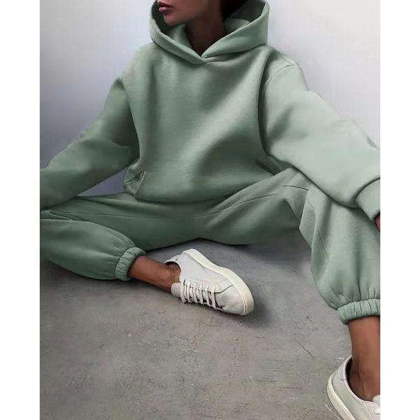 women's tracksuits tracksuit solid hooded sport suits autumn warm hoodie casual long sleeve sweatshirts and trousers fleece two piece s, Gray
women's tracksuits tracksuit solid hooded sport suits autumn warm hoodie casual long sleeve sweatshirts and trousers fleece two piece s, Gray