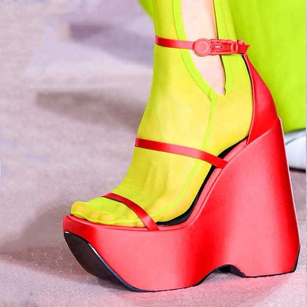 dress shoes sandals ladies wedge sandals new summer thick soled lace up color high heels open toe hollow out nude strap shoes 43 yards 0111, Black
dress shoes sandals ladies wedge sandals new summer thick soled lace up color high heels open toe hollow out nude strap shoes 43 yards 0111, Black