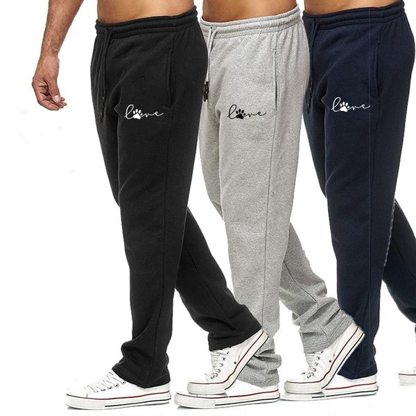 men's pants print love jogging sports casual training sportswear straight leg sweatpants black gyms trousers autumn 230111
men's pants print love jogging sports casual training sportswear straight leg sweatpants black gyms trousers autumn 230111