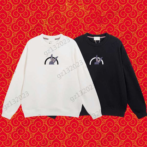 men women hoodie round neck sweatershirt rabbit print crew neck pullover sweatshirts threaded edge loose sport style womens clothes, Black
men women hoodie round neck sweatershirt rabbit print crew neck pullover sweatshirts threaded edge loose sport style womens clothes, Black