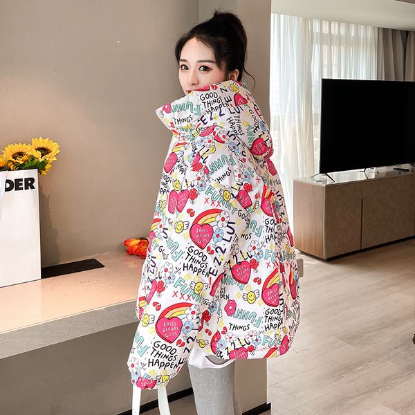 women's down parkas winter women cotton jacket hooded fashion casual small flowers warm short s loose coat woman 230111, Black
women's down parkas winter women cotton jacket hooded fashion casual small flowers warm short s loose coat woman 230111, Black