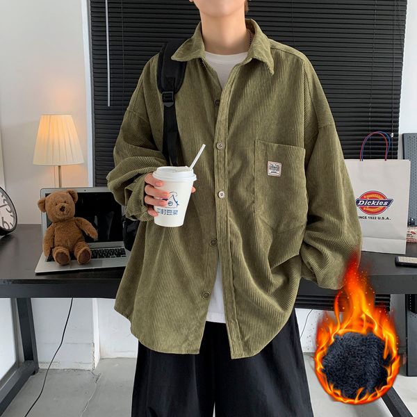 men's casual shirts privathinker corduroy long sleeve autumn korean fashion oversize printed clothing 230111, White;black
men's casual shirts privathinker corduroy long sleeve autumn korean fashion oversize printed clothing 230111, White;black