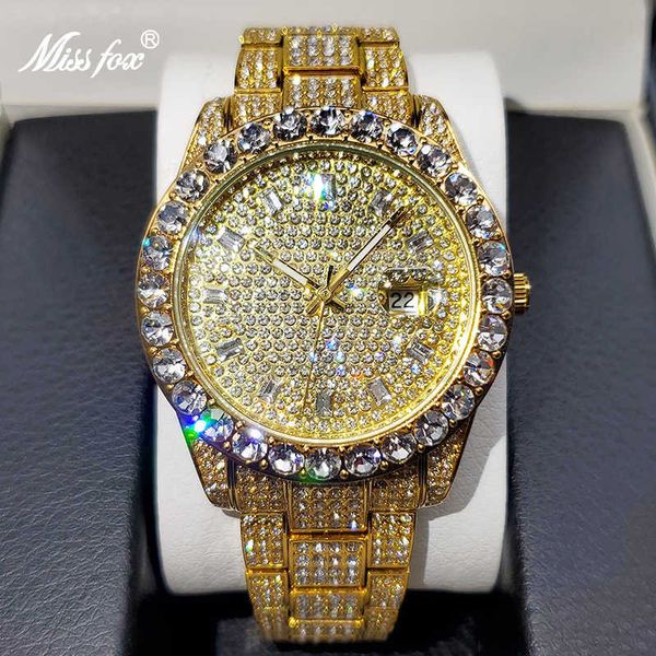 men's watches 18k gold full diamond luxury quartz watch for man hip hop wristwatch party jewelly 230126, Slivery;brown
men's watches 18k gold full diamond luxury quartz watch for man hip hop wristwatch party jewelly 230126, Slivery;brown