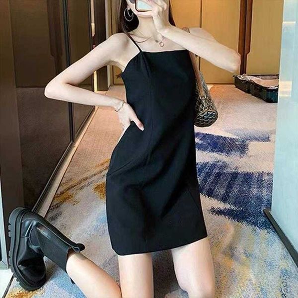 summer french strap dress womens small design sense inner wear base black, Black;gray
summer french strap dress womens small design sense inner wear base black, Black;gray