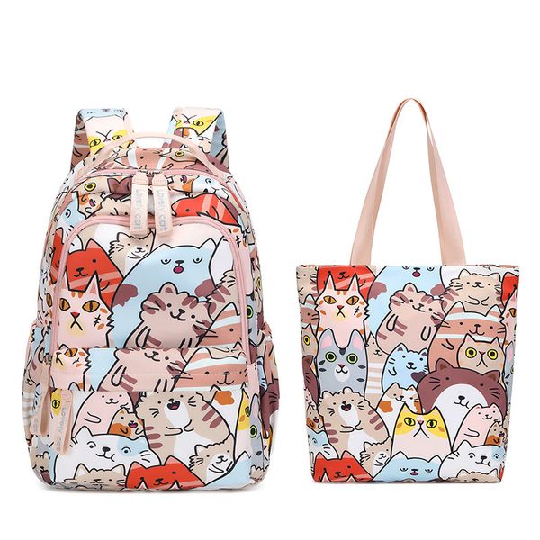 school bags backpack for girls cute cat patterns printed bookbag set primary middle student bag travel daypack children mochila 230111
school bags backpack for girls cute cat patterns printed bookbag set primary middle student bag travel daypack children mochila 230111