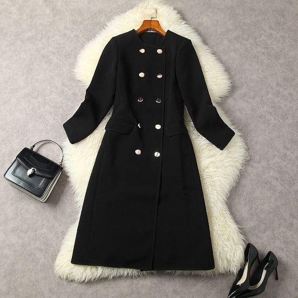 casual dresses european and american women's clothes 2023 spring new long sleeve metal double breasted round neck fashion black dress, Black;gray
casual dresses european and american women's clothes 2023 spring new long sleeve metal double breasted round neck fashion black dress, Black;gray