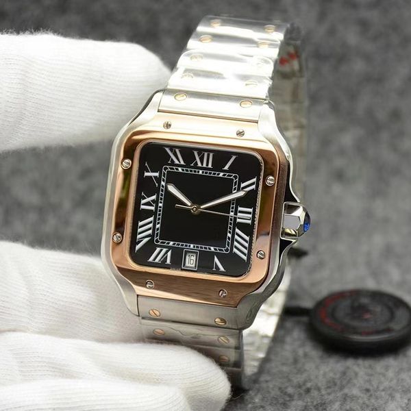 designer watches for men square watch luminous waterproof automatic watch gold 40mm dial sapphire mirror leather strap 904l stainless steel, Slivery;brown
designer watches for men square watch luminous waterproof automatic watch gold 40mm dial sapphire mirror leather strap 904l stainless steel, Slivery;brown