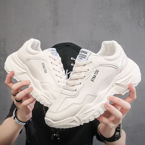 dress shoes sneakers men autumn platform running sports pu leather white lace up man vulcanize designer chunky 230111, Black
dress shoes sneakers men autumn platform running sports pu leather white lace up man vulcanize designer chunky 230111, Black