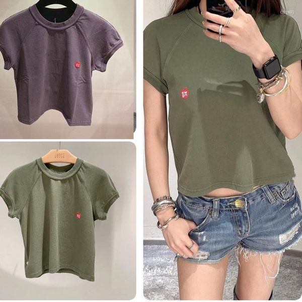women's designer t shirts short winter patch loose sleeve cotton simple t-shirt women fashion, White
women's designer t shirts short winter patch loose sleeve cotton simple t-shirt women fashion, White