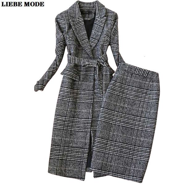 two piece dress autumn winter women' plaid business suits long trench coat with knee length skirts suit korean formal work wear outfits, White
two piece dress autumn winter women' plaid business suits long trench coat with knee length skirts suit korean formal work wear outfits, White