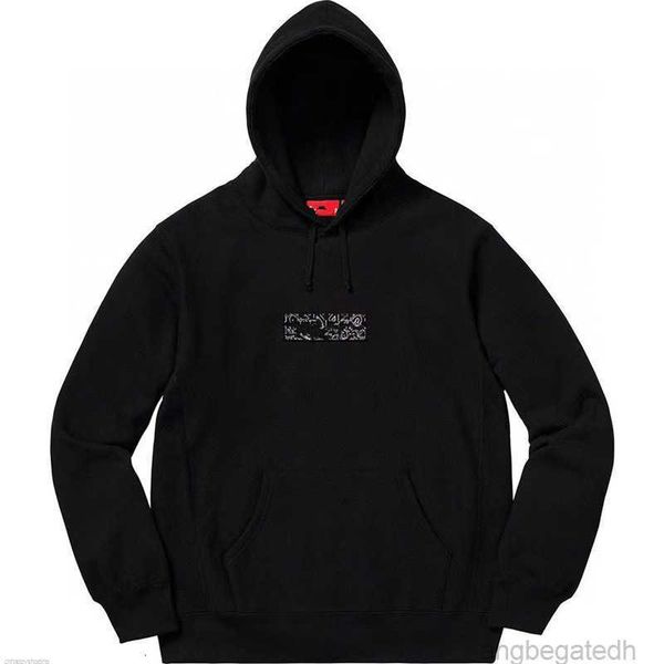 22ss men's fashion hoodie casual loose sweatshirt supre letter embroidery women's 81uupe, Black
22ss men's fashion hoodie casual loose sweatshirt supre letter embroidery women's 81uupe, Black