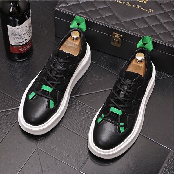 2023 luxury men's platform leather shoes causal flats loafers sports walking sneakers zapatillas hombre da024, Black
2023 luxury men's platform leather shoes causal flats loafers sports walking sneakers zapatillas hombre da024, Black