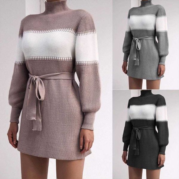 autumn and casual dresses winter long sleeve multicolor half turtleneck knitted, Black;gray
autumn and casual dresses winter long sleeve multicolor half turtleneck knitted, Black;gray