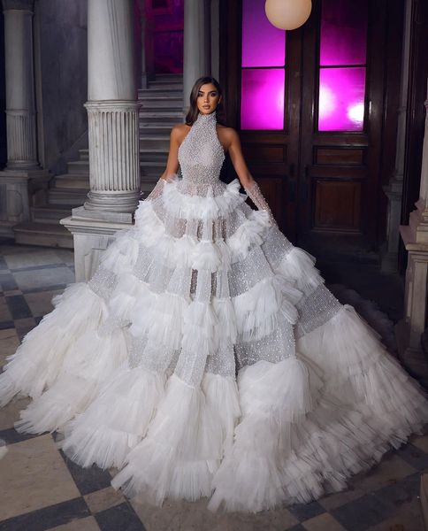 luxury mermaid prom dresses high neck sleeveless halter 3d lace appliques sequins floor length celebrity pearls formal evening dresses plus, Black
luxury mermaid prom dresses high neck sleeveless halter 3d lace appliques sequins floor length celebrity pearls formal evening dresses plus, Black