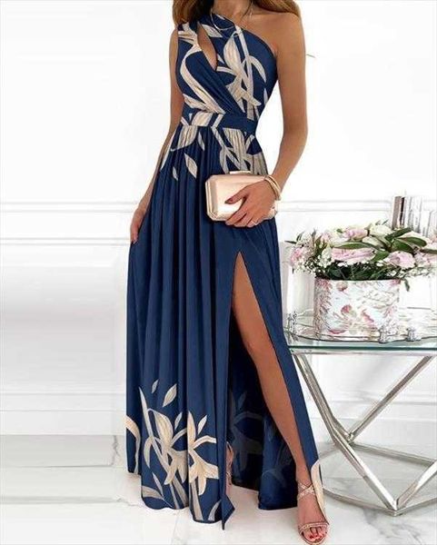 1848 oblique shoulder hollow out casual dresses elegant commuter high slit dress, Black;gray
1848 oblique shoulder hollow out casual dresses elegant commuter high slit dress, Black;gray