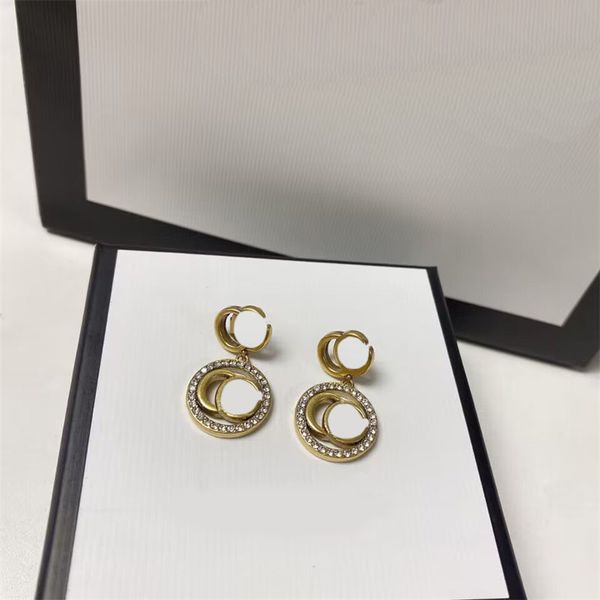 gold dangle diamond earrings designer earrings stud jewelry woman exquisite simple gift ohrringe luxury letter ladies geometry vintage gold, Golden;silver
gold dangle diamond earrings designer earrings stud jewelry woman exquisite simple gift ohrringe luxury letter ladies geometry vintage gold, Golden;silver
