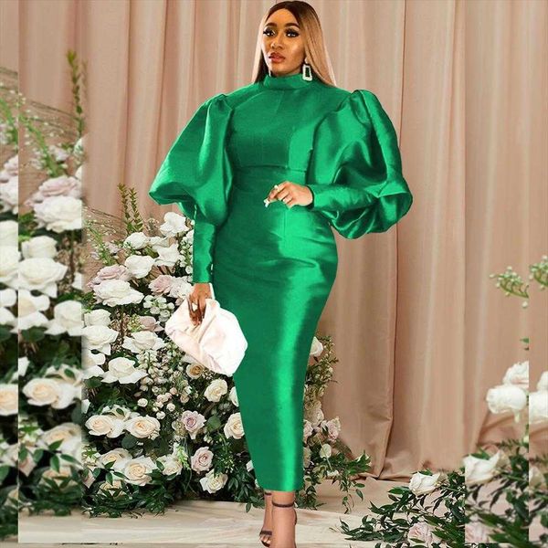 green puff sleeve christmas dress banquet evening plus size womens long party, Black;gray
green puff sleeve christmas dress banquet evening plus size womens long party, Black;gray