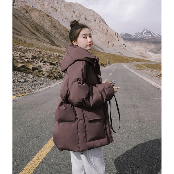 women's down parkas feather jackets coat winter baggy thickening warm bubble short oversized female puffer cotton padded jacket outwear, Black
women's down parkas feather jackets coat winter baggy thickening warm bubble short oversized female puffer cotton padded jacket outwear, Black